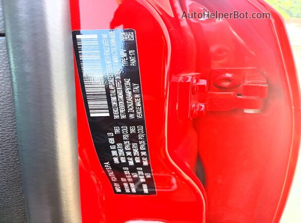 ZACNJDAB4MPN13842 2021 JEEP RENEGADE Red VIN sticker view