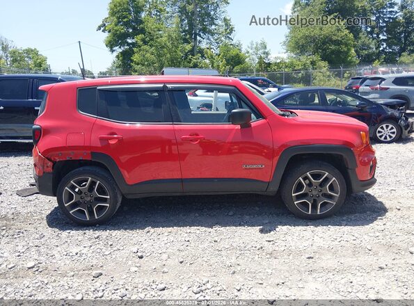 ZACNJDAB7MPM12620 2021 JEEP RENEGADE Red Vista interior trasera