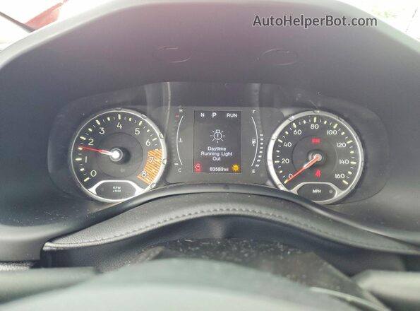 ZACNJDAB7MPM41387 2021 JEEP RENEGADE Red Вид щитка приладів