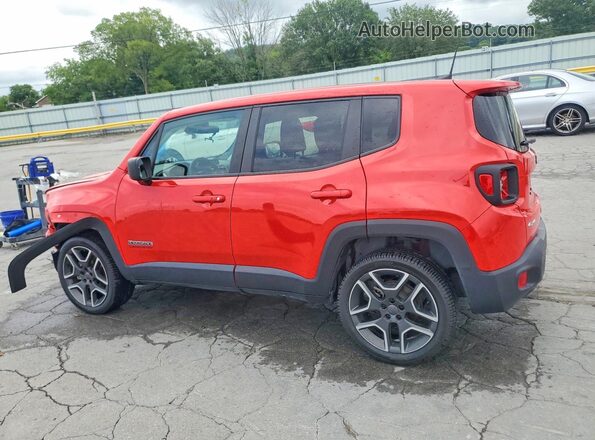 ZACNJDAB7MPM41387 2021 JEEP RENEGADE Red Задня ліва чверть