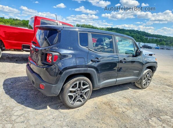 ZACNJDAB7MPM56407 2021 JEEP RENEGADE Black უკანა მარჯვენა