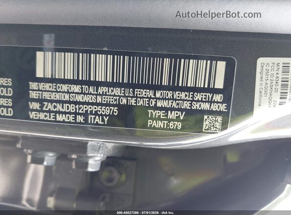 ZACNJDB12PPP55975 2023 JEEP RENEGADE Gray ძრავის განყოფილების ხედი