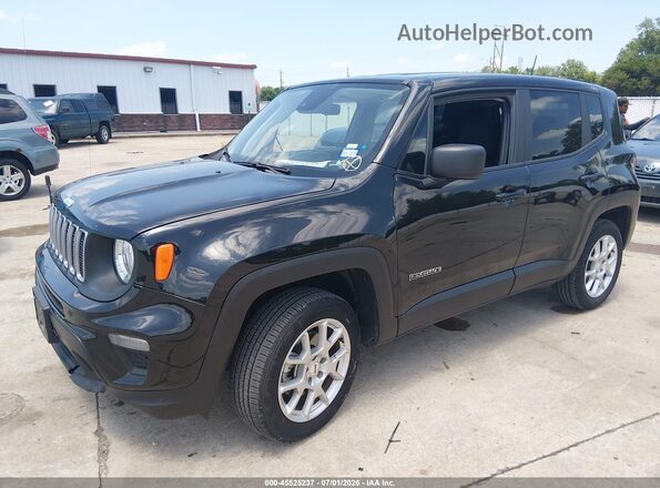 ZACNJDB12PPP70539 2023 JEEP RENEGADE Black Передня ліва чверть