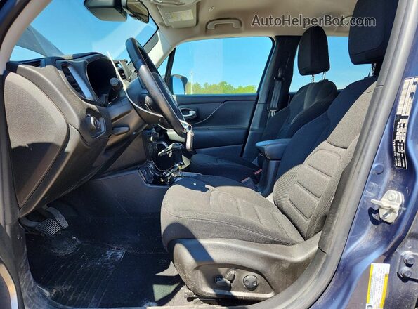 ZACNJDB13NPN45222 2022 JEEP RENEGADE Blue წინა სალონის ხედი