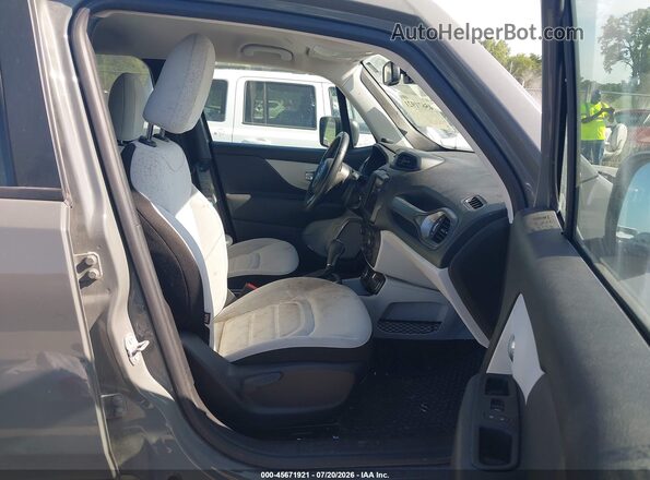 ZACNJDB13NPN63087 2022 JEEP RENEGADE Gray Widok wnętrza z przodu