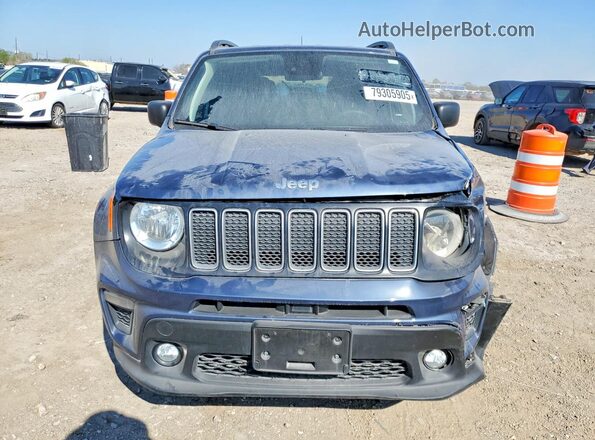 ZACNJDB14NPN80724 2022 JEEP RENEGADE Blue Widok z przodu