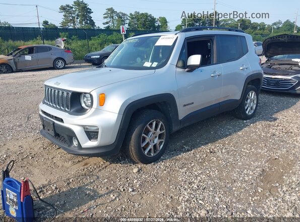 ZACNJDB15MPM22939 2021 JEEP RENEGADE Silver Առջևի ձախ երեք քառորդ տեսարան