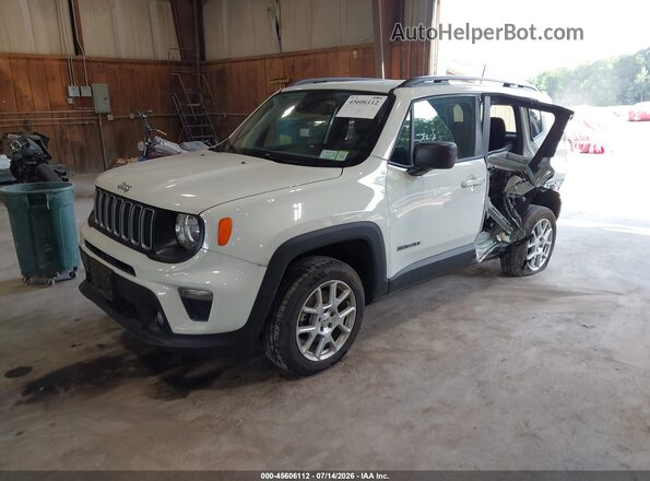 ZACNJDB15NPN57520 2022 JEEP RENEGADE White Vista tres cuartos delantera izquierda