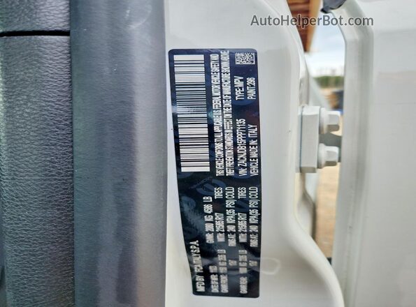 ZACNJDB15PPP71135 2023 JEEP RENEGADE White VIN sticker view