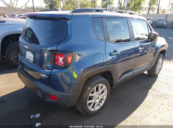 ZACNJDB17NPN83374 2022 JEEP RENEGADE Синий Задняя правая четверть