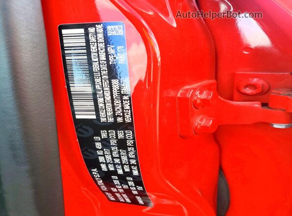 ZACNJDB17PPP68088 2023 JEEP RENEGADE Red Vista de la etiqueta del VIN