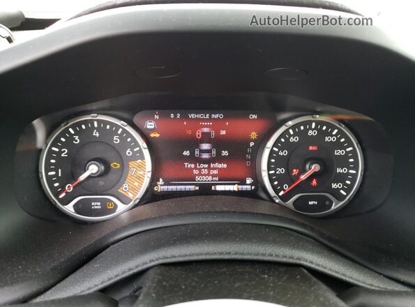 ZACNJDB18MPM92564 2021 JEEP RENEGADE Red Widok zestawu wskaźników