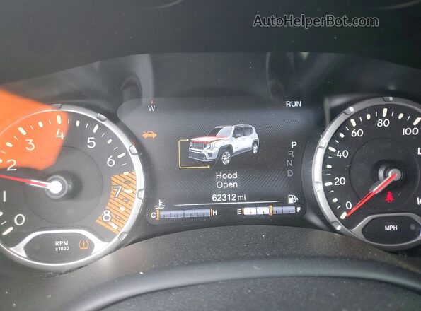 ZACNJDB18NPN68513 2022 JEEP RENEGADE Teal Vista del cuadro de instrumentos