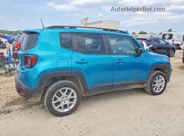 ZACNJDB18NPN68513 2022 JEEP RENEGADE Teal Trasero derecho