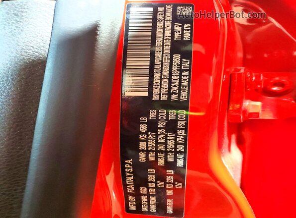 ZACNJDB18PPP59500 2023 JEEP RENEGADE Red Սալոնի 360 աստիճան տեսք