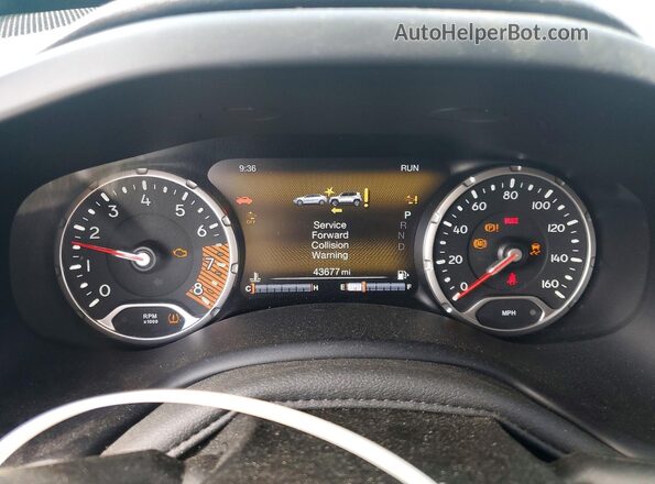 ZACNJDB19NPN87295 2022 JEEP RENEGADE Blue ხელსაწყოთა პანელის ხედი