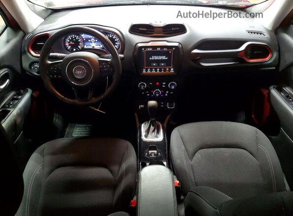 ZACNJDB19NPN99429 2022 JEEP RENEGADE Red Vista del salpicadero