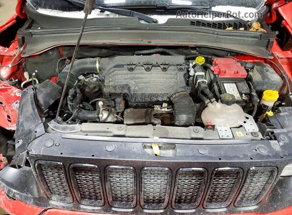 ZACNJDB19NPN99429 2022 JEEP RENEGADE Red Vista del compartimento del motor