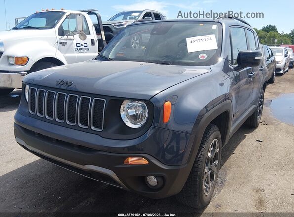 ZACNJDB19PPP55729 2023 JEEP RENEGADE Blue წინა მარცხენა ხედი სამი მეოთხედიდან