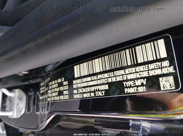 ZACNJDB19PPP69808 2023 JEEP RENEGADE Black Շարժիչի բաժամունքի տեսք