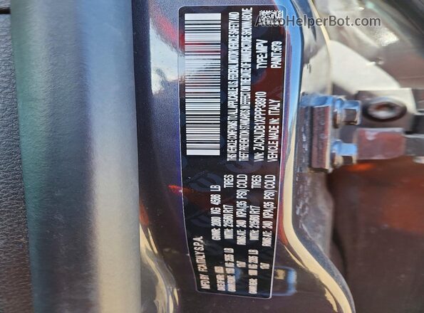 ZACNJDB1XPPP38910 2023 JEEP RENEGADE Gray Панорамний вид салону 360°