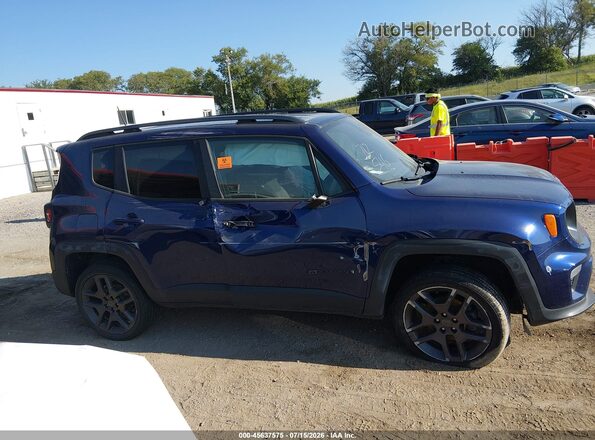ZACNJDBB0MPM49071 2021 JEEP RENEGADE Dark Blue Widok zestawu wskaźników