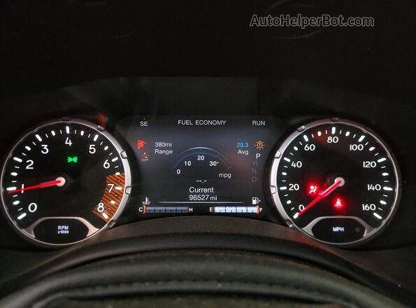 ZACNJDBB1MPN30905 2021 JEEP RENEGADE Black Вид щитка приладів