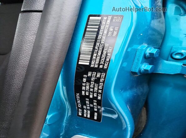 ZACNJDBB4MPN11197 2021 JEEP RENEGADE Teal Vista de la etiqueta del VIN