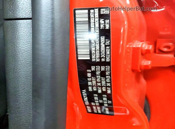 ZACNJDBB9MPN36063 2021 JEEP RENEGADE Orange Widok naklejki z numerem VIN