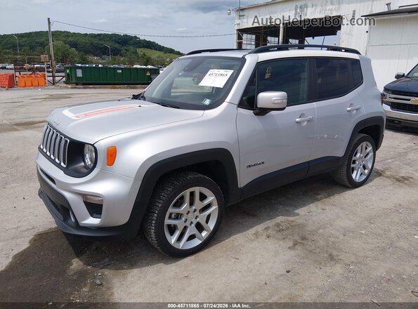 ZACNJDBBXMPM80960 2021 JEEP RENEGADE Silver წინა მარცხენა ხედი სამი მეოთხედიდან