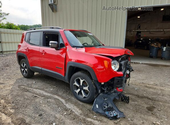 ZACNJDC11MPM95062 2021 JEEP RENEGADE Red Przód prawy