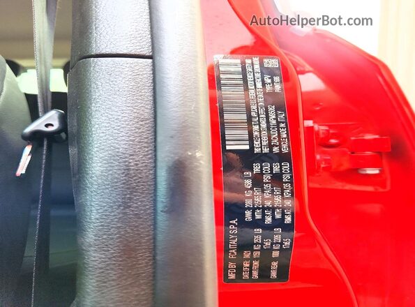 ZACNJDC11MPM95062 2021 JEEP RENEGADE Red Widok naklejki z numerem VIN