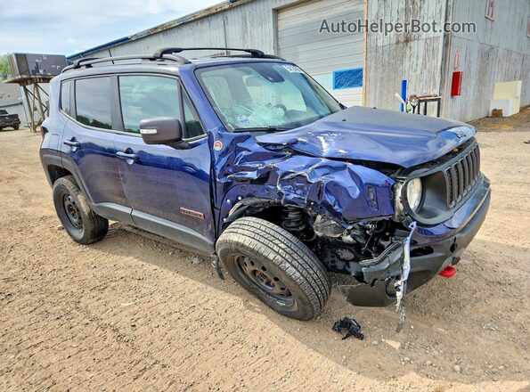 ZACNJDC11MPN33860 2021 JEEP RENEGADE Синий Передняя правая четверть