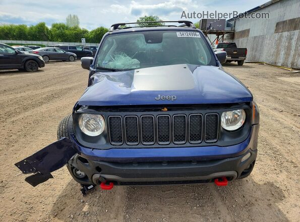 ZACNJDC11MPN33860 2021 JEEP RENEGADE Синий Вид спереди