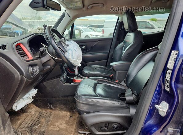 ZACNJDC11MPN33860 2021 JEEP RENEGADE Синий Вид салона спереди