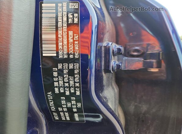ZACNJDC11MPN33860 2021 JEEP RENEGADE Синий Вид наклейки с VIN-кодом