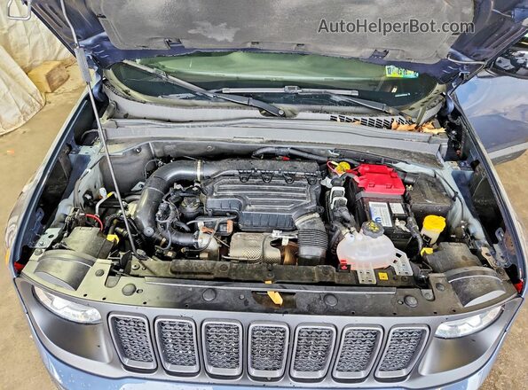 ZACNJDC12PPP63783 2023 JEEP RENEGADE Blue ძრავის განყოფილების ხედი