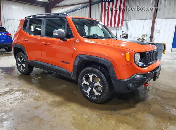 ZACNJDC14MPM12451 2021 JEEP RENEGADE Orange Przód prawy
