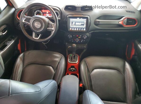 ZACNJDC14MPM12451 2021 JEEP RENEGADE Orange Widok deski rozdzielczej