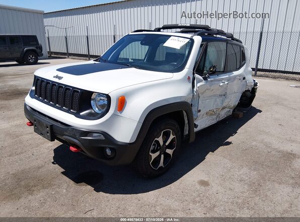 ZACNJDC17MPN28694 2021 JEEP RENEGADE Белый Передняя левая четверть