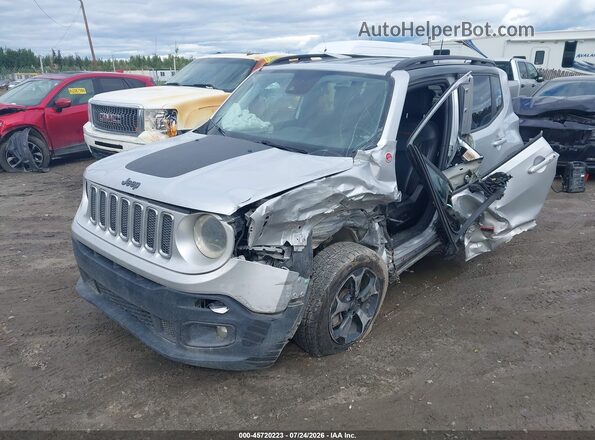 ZACNJDC17MPN36472 2021 JEEP RENEGADE Серебряный Передняя левая четверть