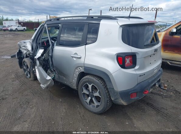 ZACNJDC17MPN36472 2021 JEEP RENEGADE Серебряный Задняя левая четверть