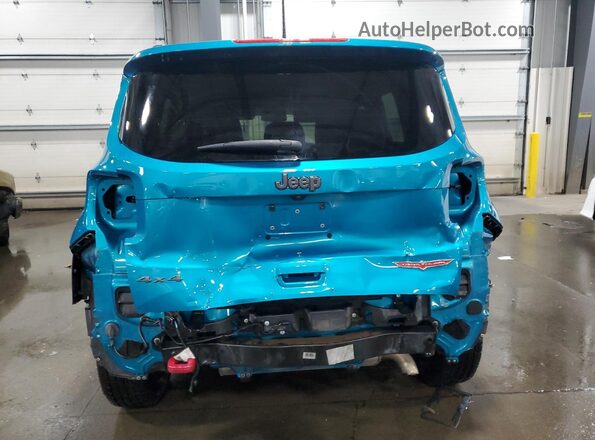 ZACNJDC19NPN80085 2022 JEEP RENEGADE Blue Вид ззаду