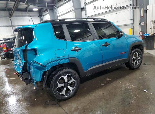 ZACNJDC19NPN80085 2022 JEEP RENEGADE Blue Задня права чверть
