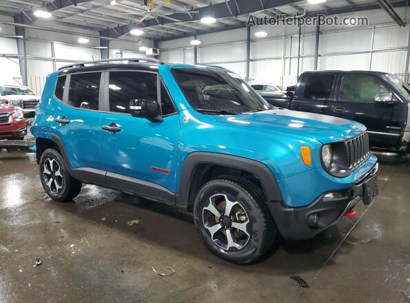 ZACNJDC19NPN80085 2022 JEEP RENEGADE Blue Передня права чверть