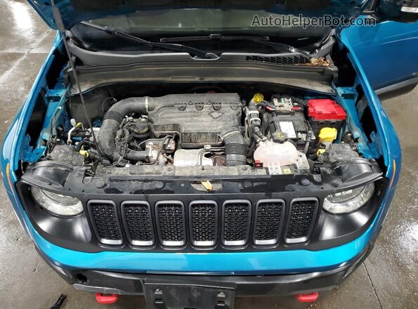 ZACNJDC19NPN80085 2022 JEEP RENEGADE Blue Вид підкапотного простору