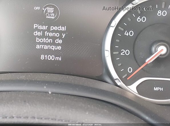 ZACNJDC19PPP19120 2023 JEEP RENEGADE Белый Панорамный вид салона 360°