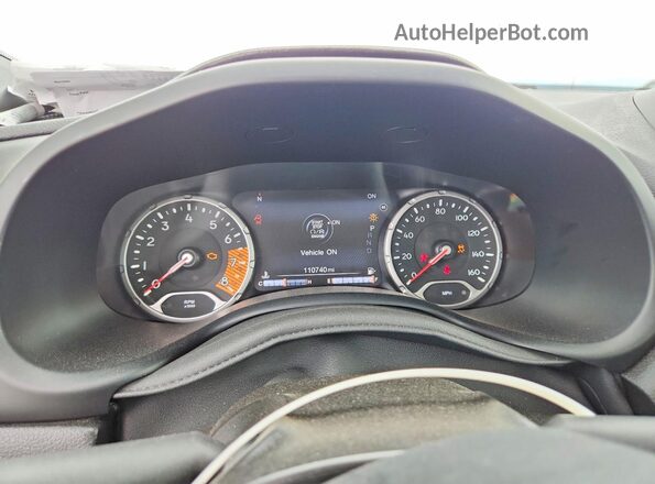 ZACNJDC1XNPN68026 2022 JEEP RENEGADE White Widok zestawu wskaźników