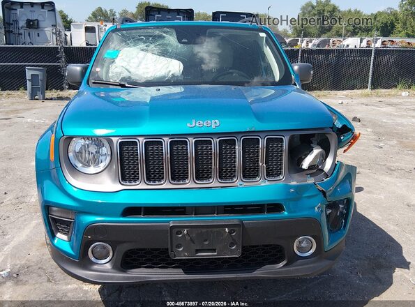 ZACNJDD10MPM26541 2021 JEEP RENEGADE Бирюзовый Вид щитка приборов