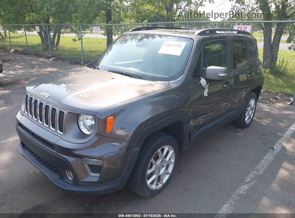 ZACNJDD19MPM11276 2021 JEEP RENEGADE Gray Առջևի ձախ երեք քառորդ տեսարան